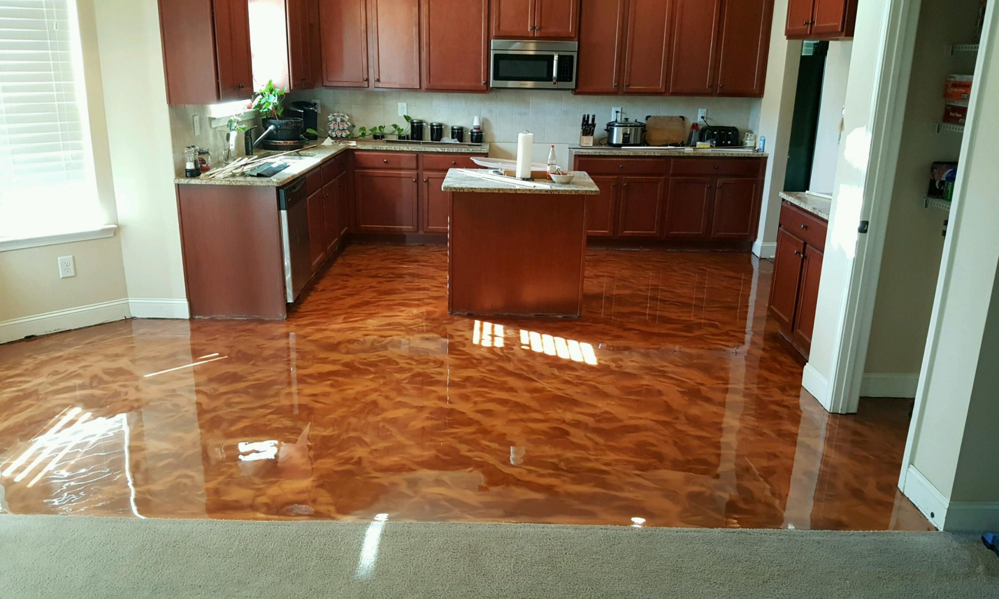 epoxy kitchen floor